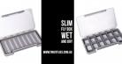 Slim Dry and wet Fly One-Side Waterproof Plastic Fly Box Combo
