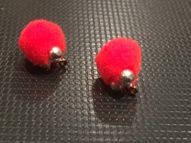 Muppets Red Glo bugs with Dumbbell eyes 
