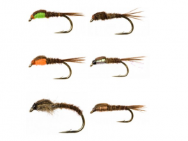 18 Pheasant Tail Nymph Collection 18 mixed Pheasant Tail 