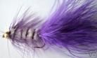 Bead Head Purple/White Wooly Bugger